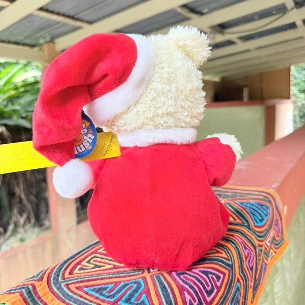 Vintage King Plush Teddy Bear Santa Outfit Christmas Stuffed Animal Toy Doll 90s